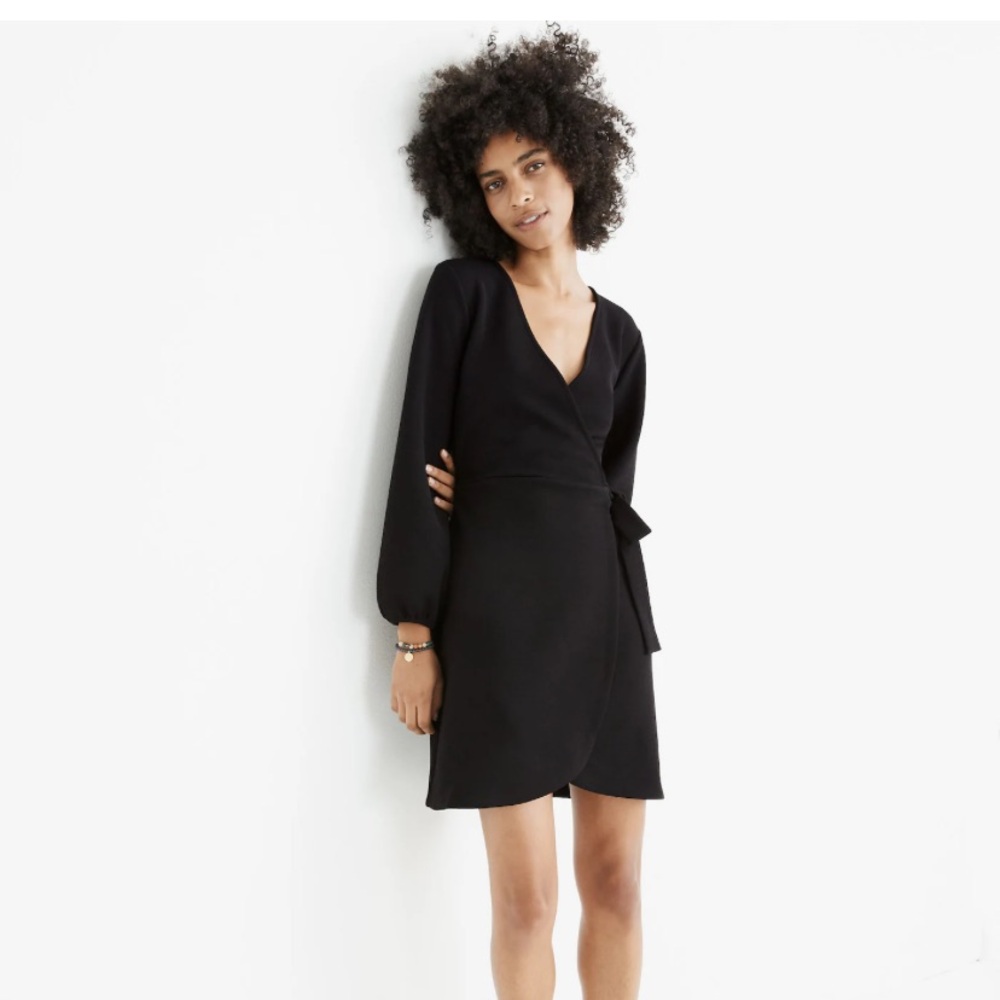 NWT Madewell Texture & Thread Long Sleeve Side Tie Dress